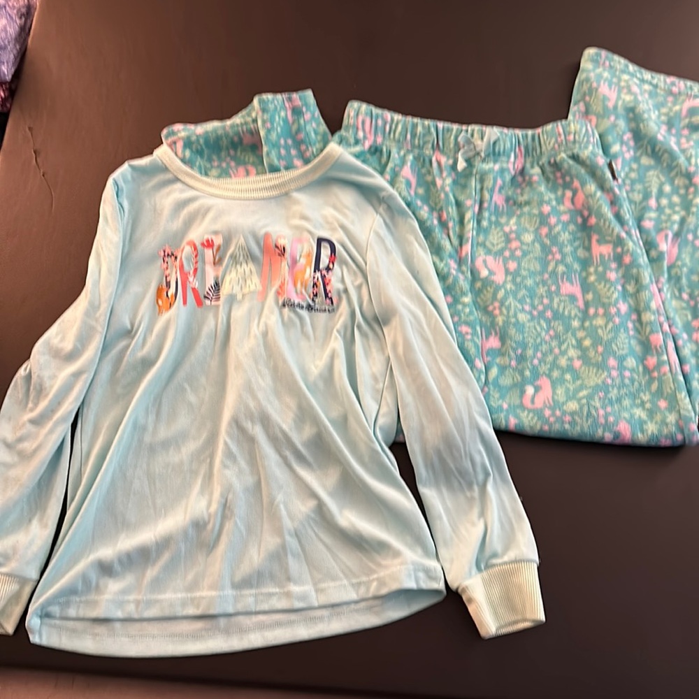 Eddie Bauer Dreamer girls 10 12 pajama set